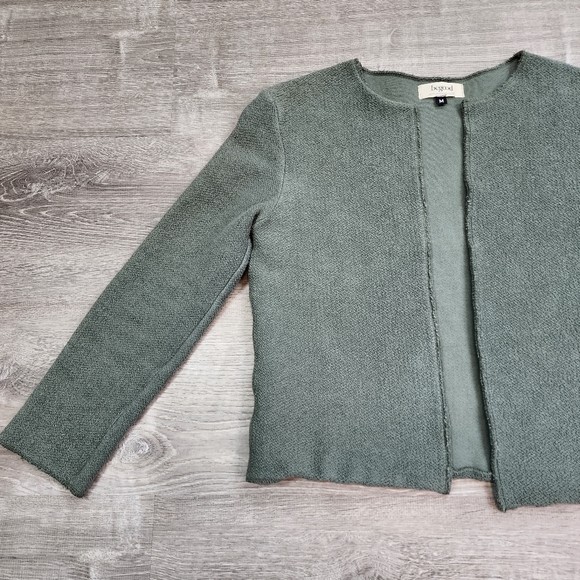 Be Good Jackets & Blazers - BE GOOD Organic Cotton Grean Open Face Cardigan Jacket Size Medium